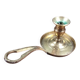 Vintage brass cellar rat, geometric handle in Art Deco style.