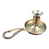 Vintage brass cellar rat, geometric handle in Art Deco style.