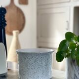 Speckled ceramic planter