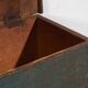 Small antique cobalt blue patinated chest (c.1920) #74