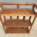 Rattan wall shelf 3 shelves