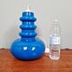Large Space Age pendant light in blue opaline, 1960s-70s