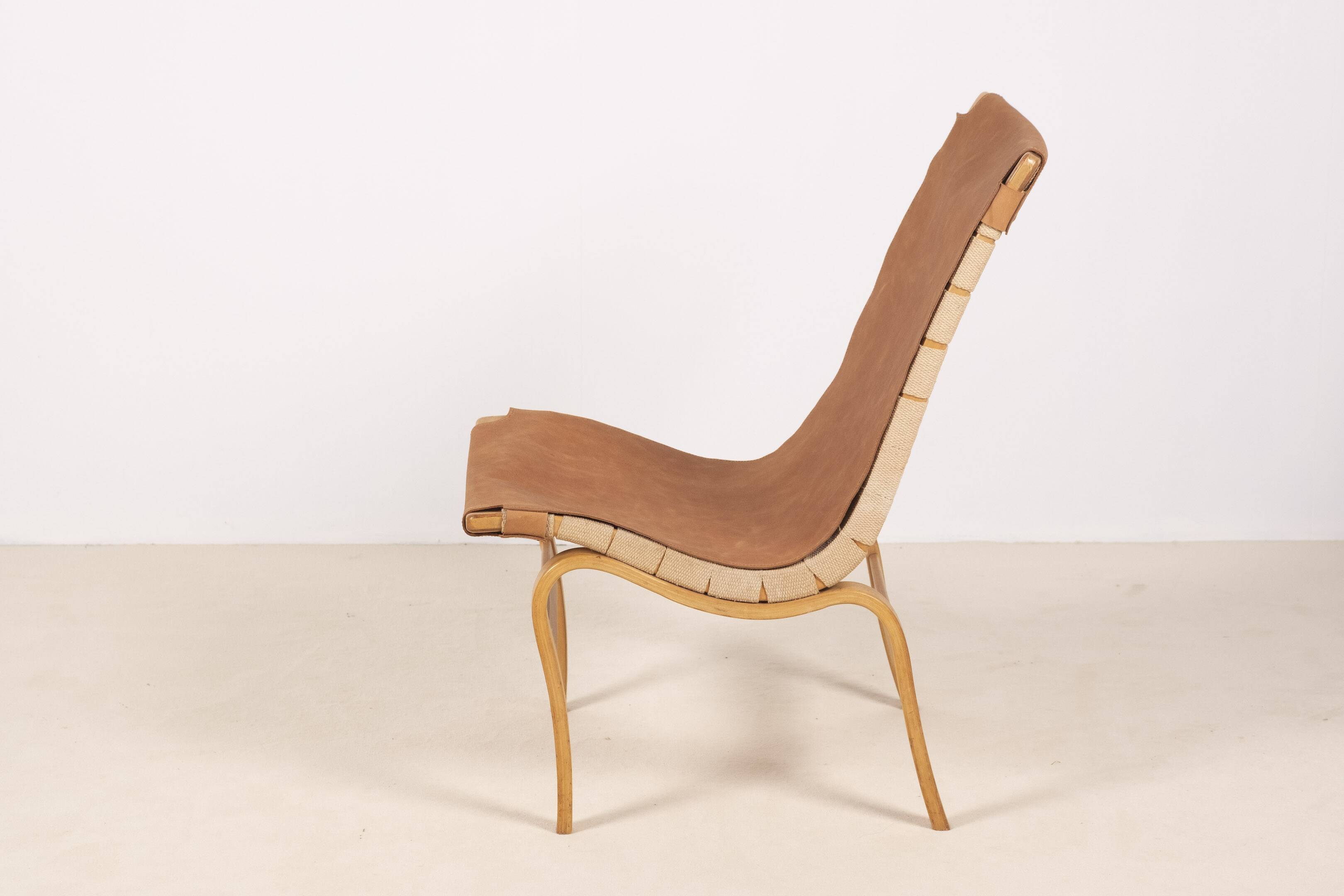 1 fauteuil lounge « Eva » de Bruno Mathsson, Suède des années 1960