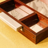 Mahogany smoking kit, 50s