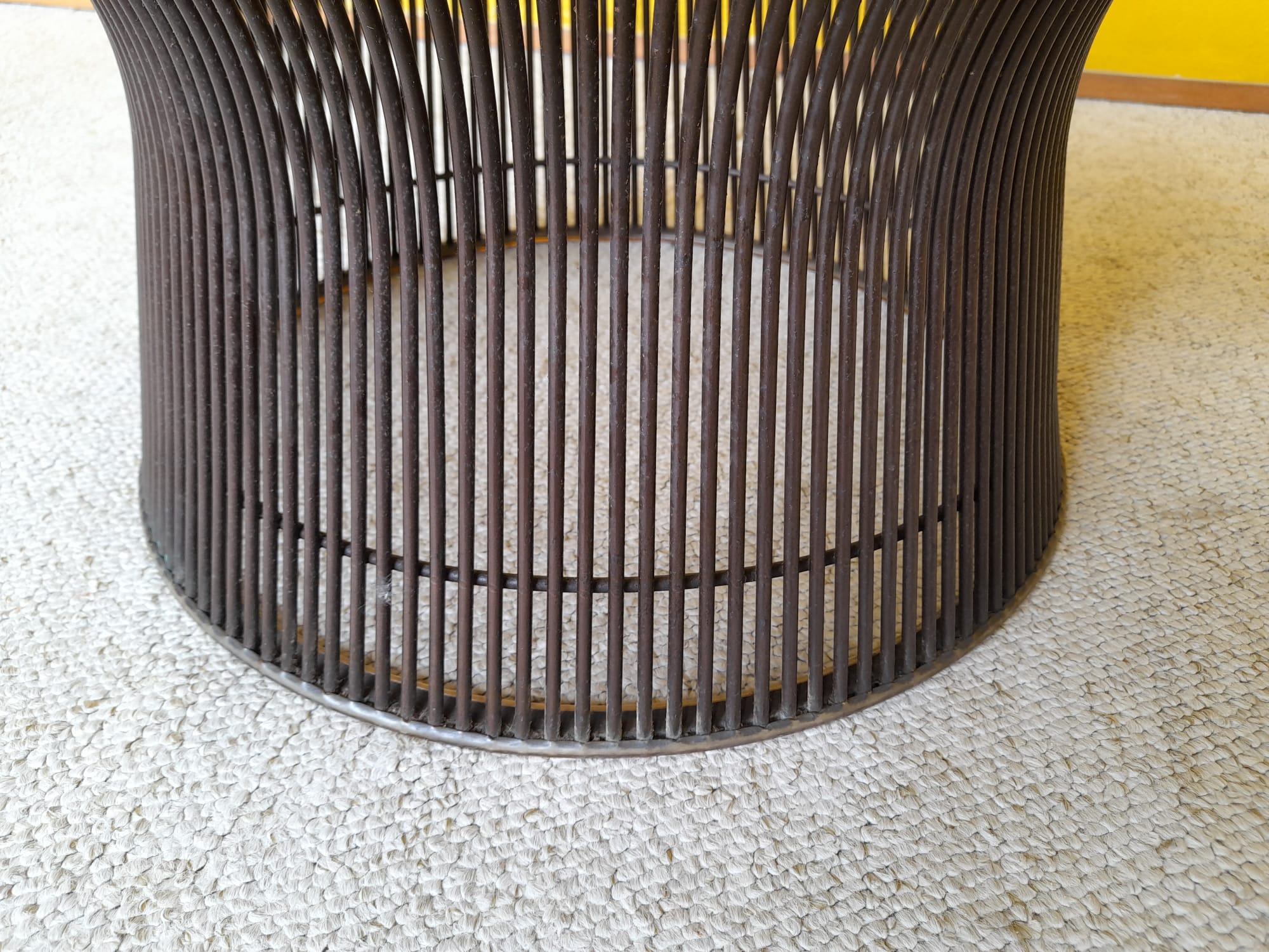 Warren Platner design coffee table for Knoll, bronze finish circa 1960