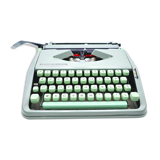 Green lime leaf typewriter hermes