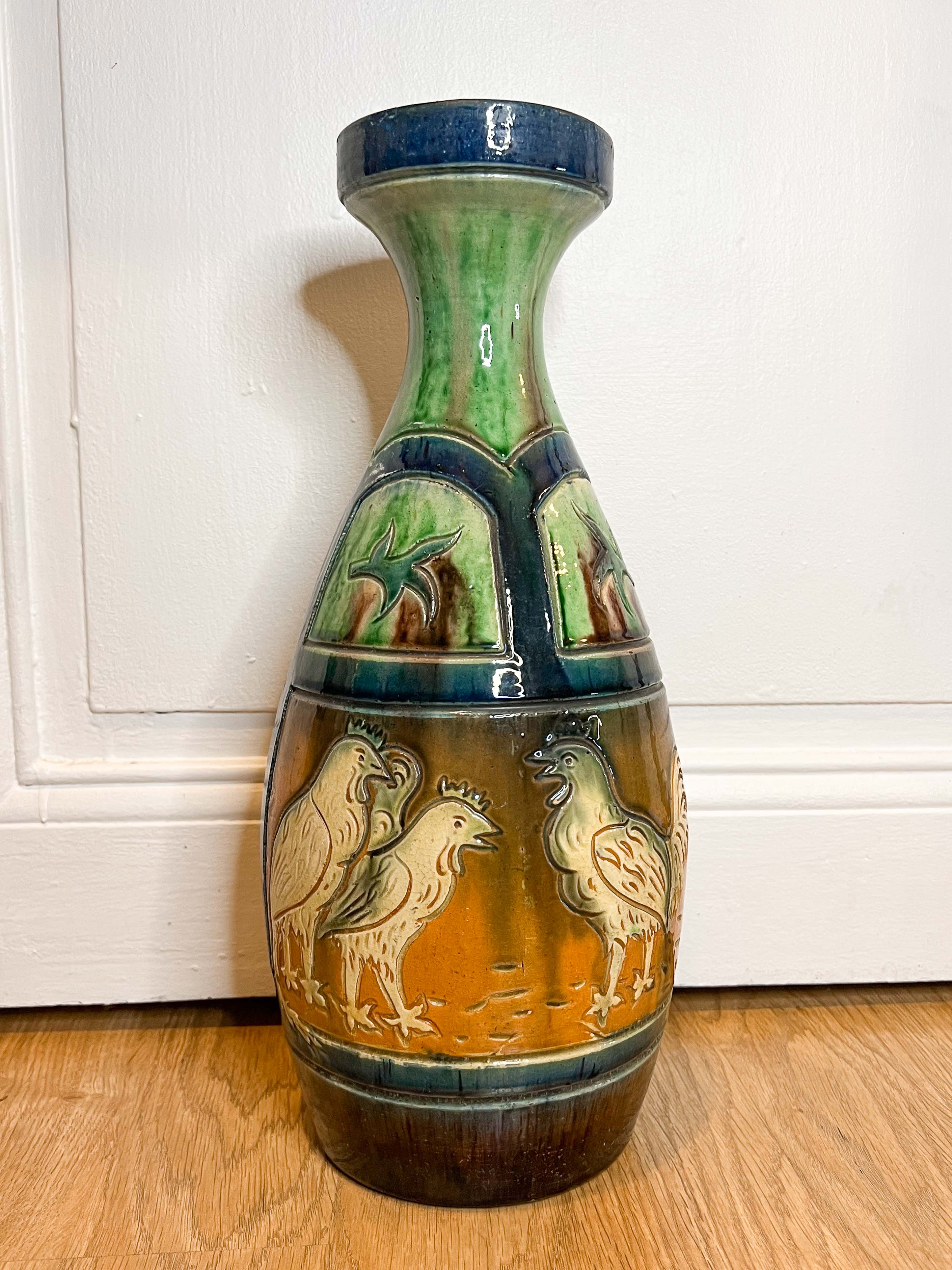 Rooster vase