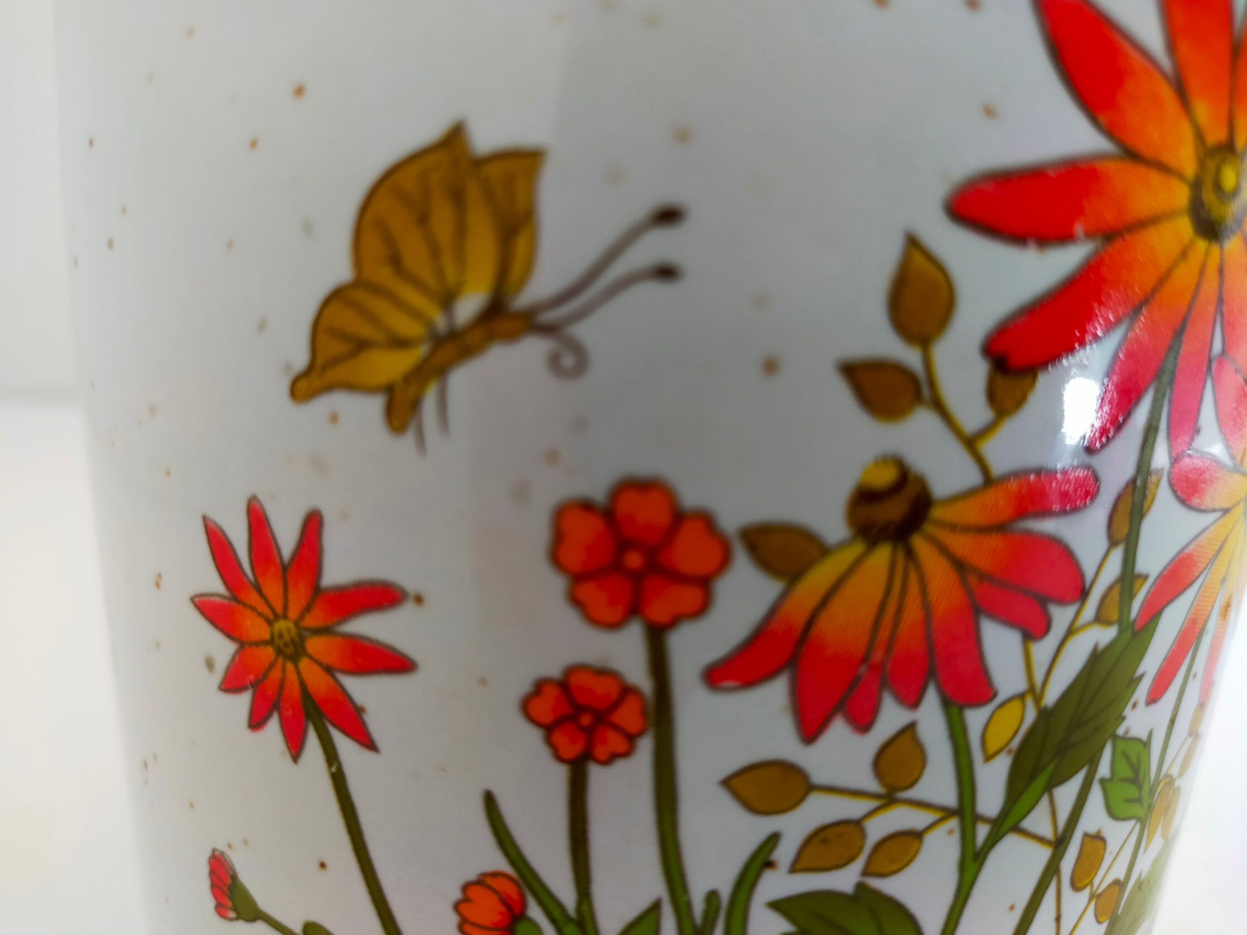 pot or cache stoneware pot decoration flowers