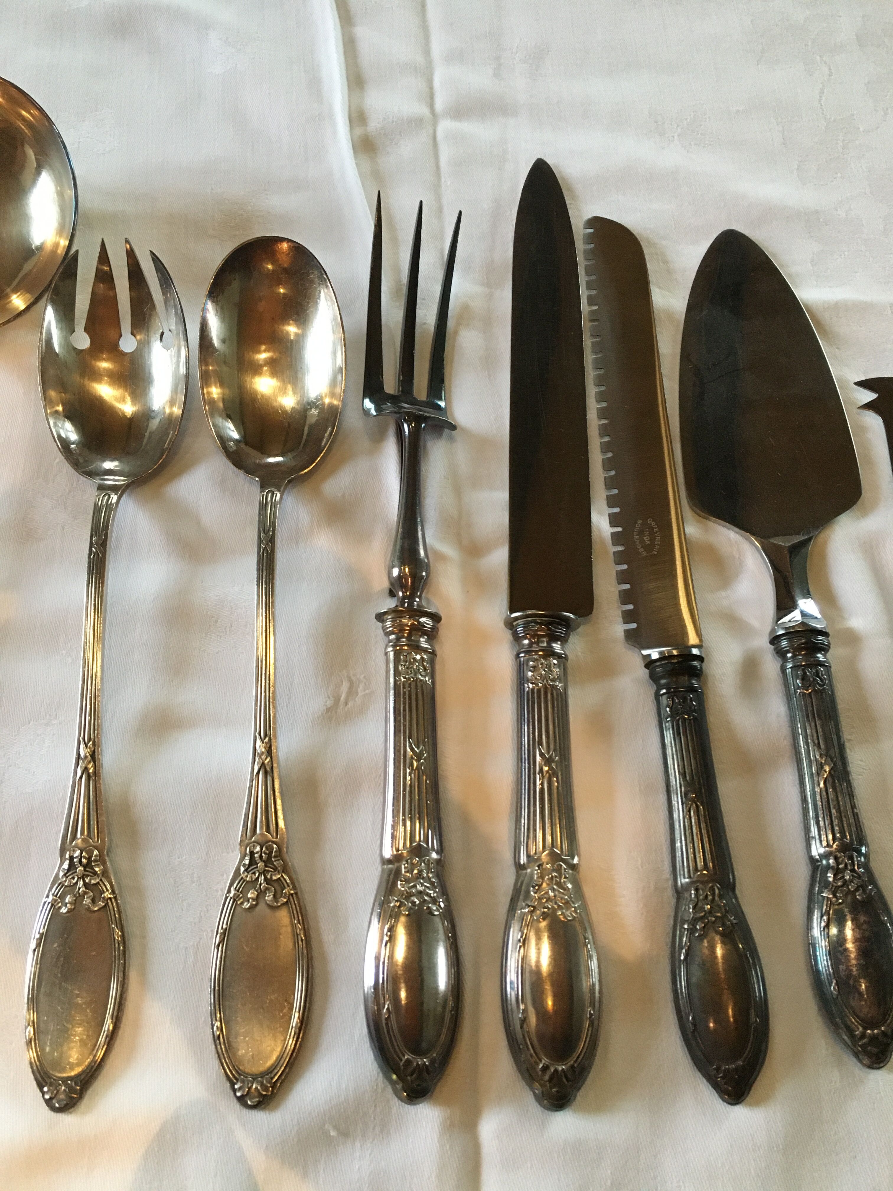 Cutlery housewife 12 people Boulenger Louis XVI