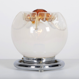 Set de 2 lampes de bureau en verre de Murano de Mazzega 1970