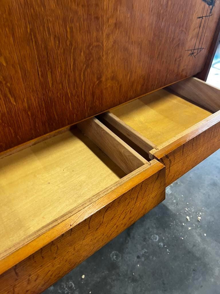 Armoire / secrétaire / meuble bar vintage en bois