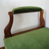 1960 meridian in walnut and velvet