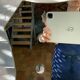 Bevelled mirror