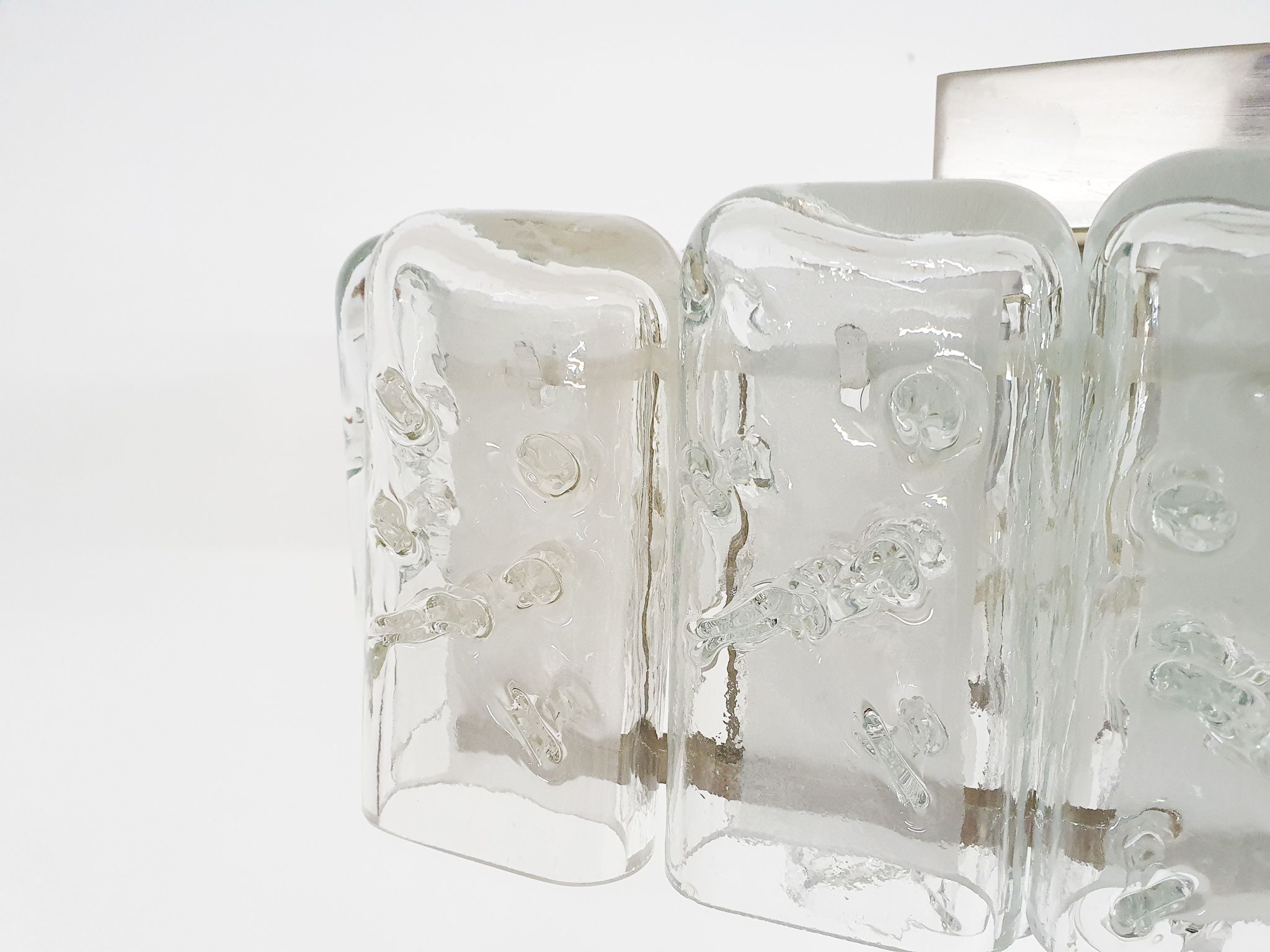 Lustre en verre par Doria, Allemagne années 1960