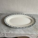 Plat ovale en terre de fer Salins