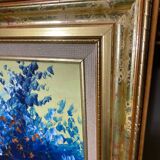 Canvas painting painted with a knife