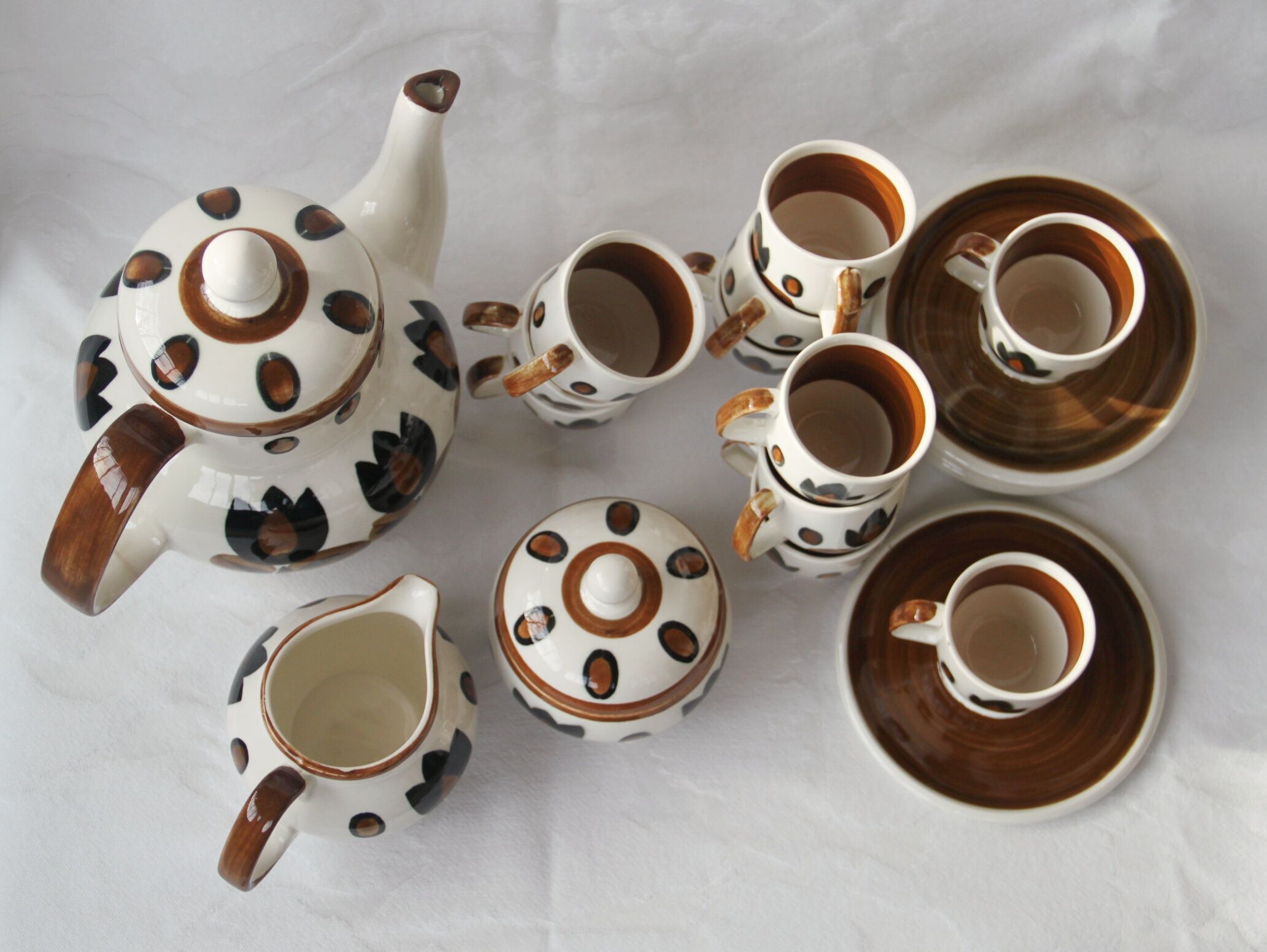 Ensemble à café Kimono de Boch Belgium 14 pièces
