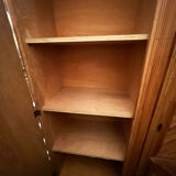 Rattan marquetry wardrobe from the 1950s.