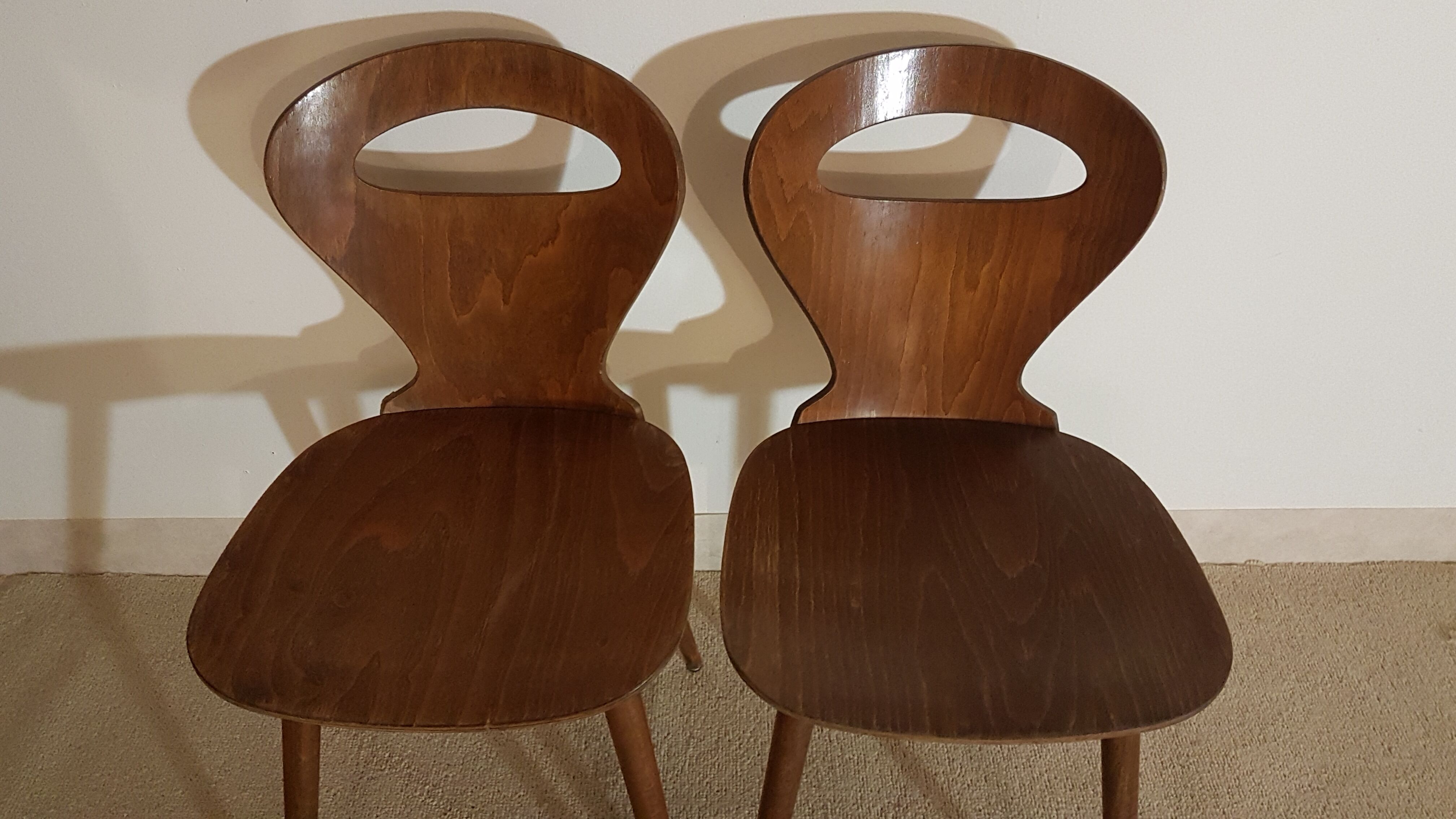 Pair of Chairs Baumann model "ant"