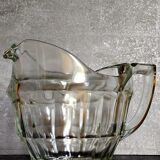 Art deco table pitcher in moulded glass 1940