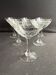 6 champagne coupes Saint Louis service Manon
