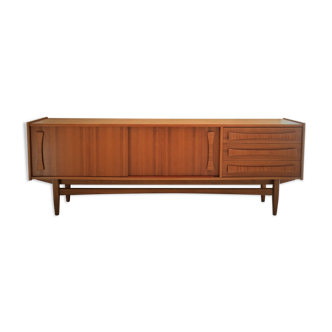 Scandinavian teak and teak veneer sideboard