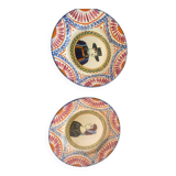 2 Quimper earthenware plates