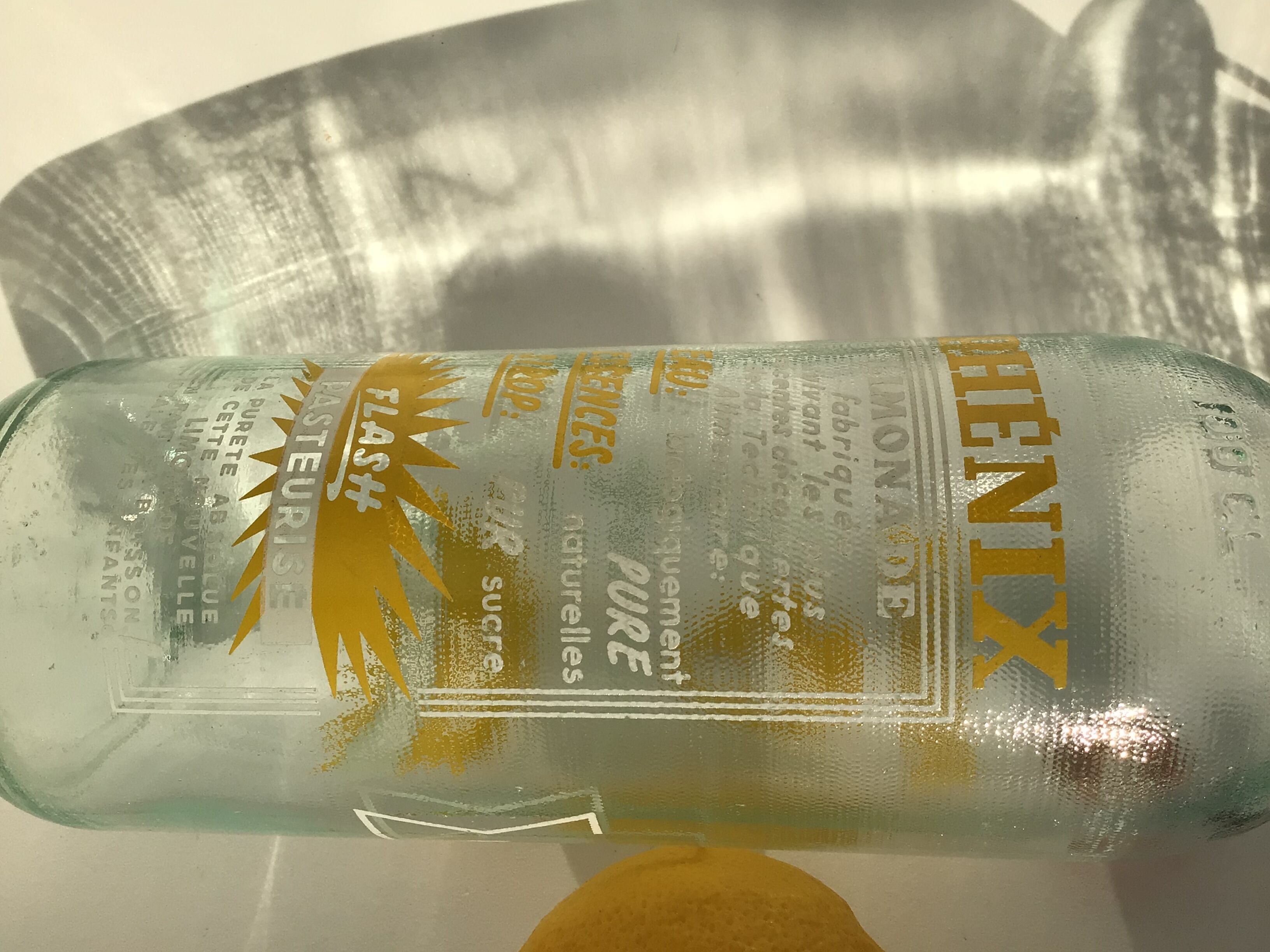 Bouteille hermétique Phénix limonade 1l sérigraphie jaune