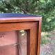 Small 1930s mahogany display cabinet, art deco apothecary cabinet
