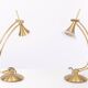 Holtkotter Brass Halogen Table lamps 1980s Germany