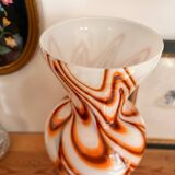 Grand vase en opaline marbrée — Style Pop Art Florentine — Années 7