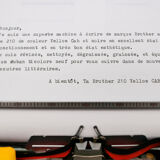 Brother 210 Typewriter Yellow Yellow Cab Revised Ribbon New