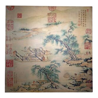 Embarcations et paysages asiatiques