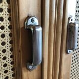 Meuble bois naturel et cannage