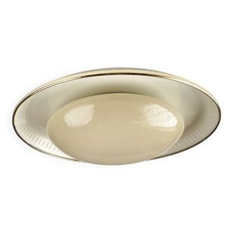 Metal and glass ceiling light in mid-century style, 1960s.