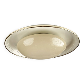 Metal and glass ceiling light in mid-century style, 1960s.