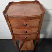 Louis XV style bedside table in marquetry