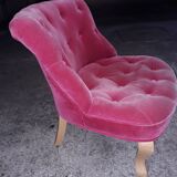 Pair of padded armchairs