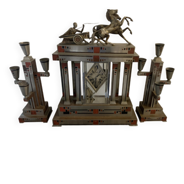 Art Deco fireplace set