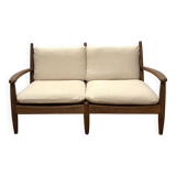 Scandinavian two-seater sofa reupholstered