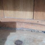 Old 19th century Forézienne cabinet in Bressane oak wood