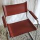 Bauhaus style chrome metal and faux leather chair - 70s/80s