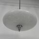 Art Deco pendant lamp with cloudy glass bowl, 1930s