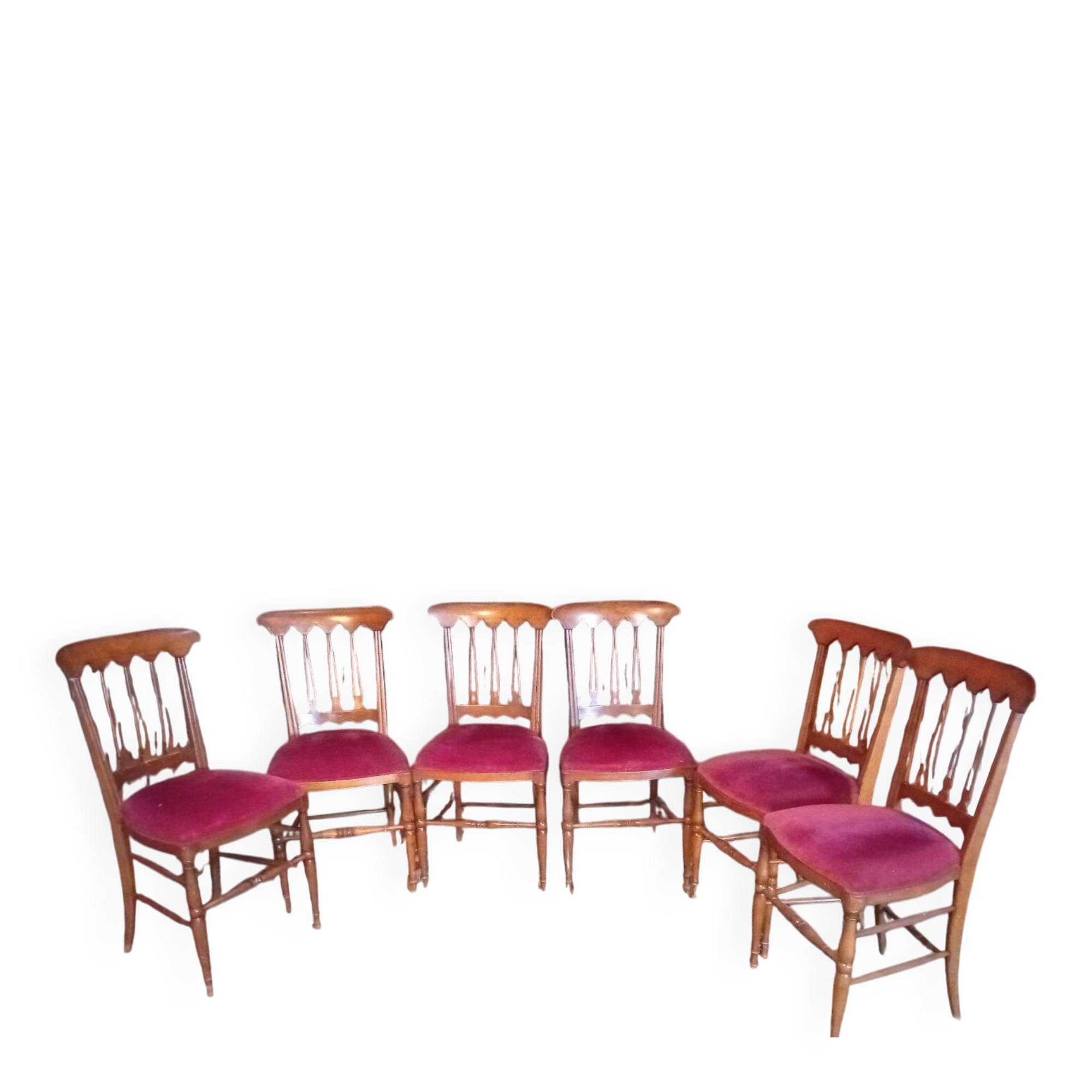 6 chaises fin 19 ème,début 20 ème