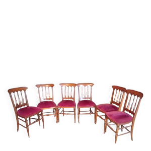 6 chaises fin 19 ème,début