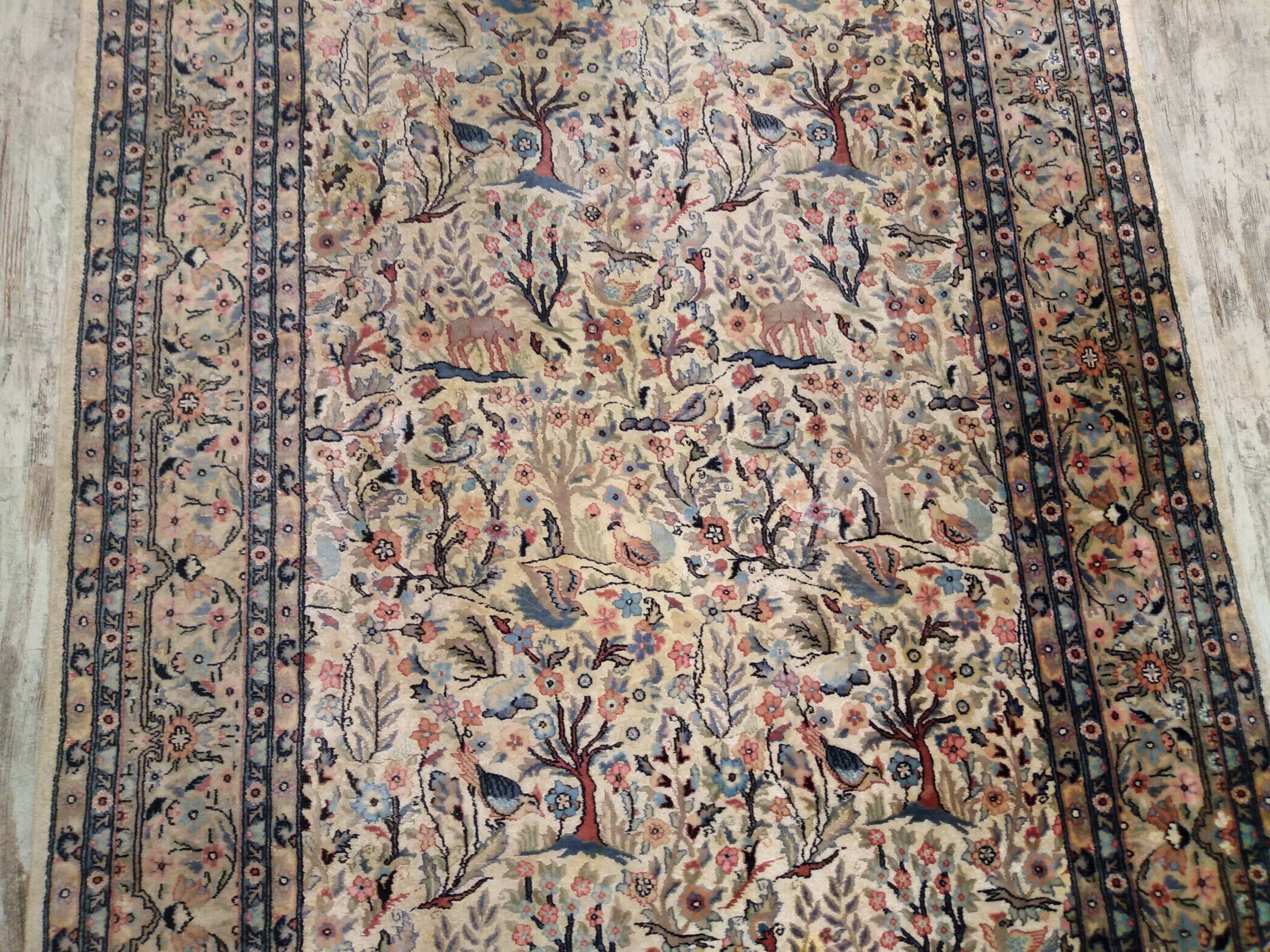Antique Persian Tree of Life Rug