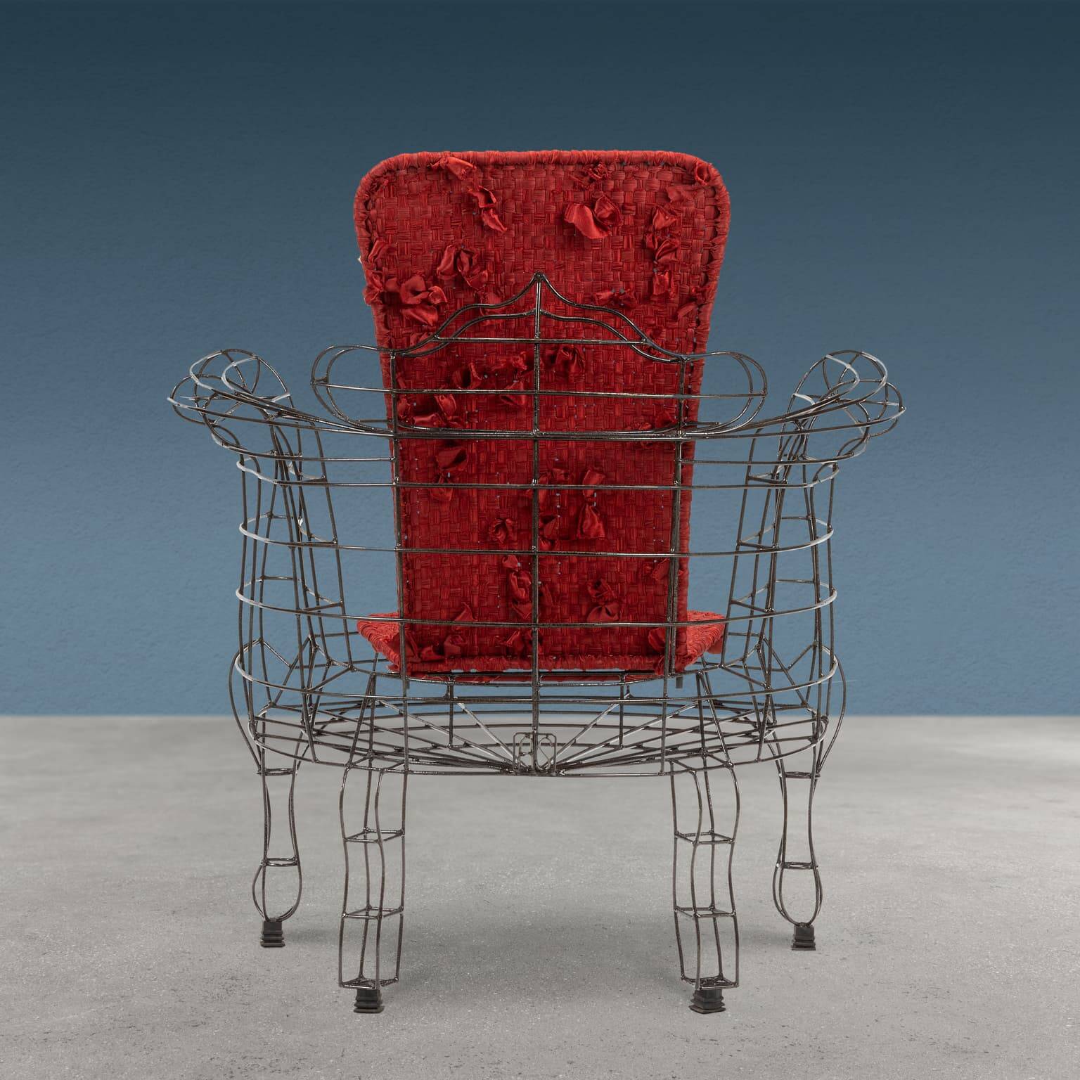 Fauteuil Maria, série Minimalisti, fer, design Anacleto Spazzapan