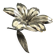 Metal ashtray in the shape of a flower, Sharp 1960s.