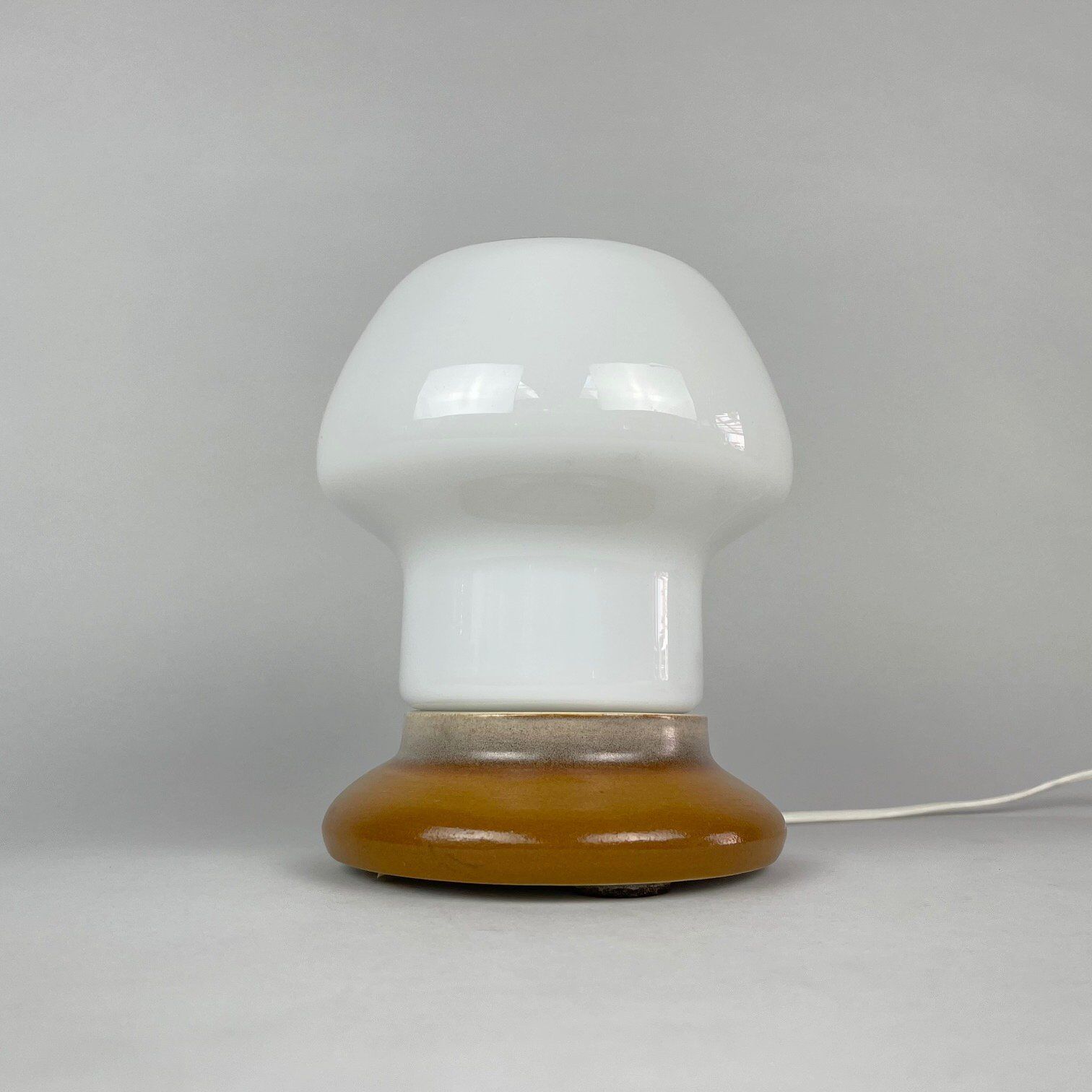 Vintage Glass and Ceramic Table Lamp by Ivan Jakeš, 1960's
