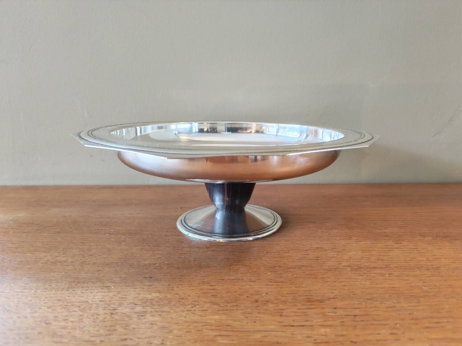Art Deco silver-plated bowl by Bouillet and Bourdelle